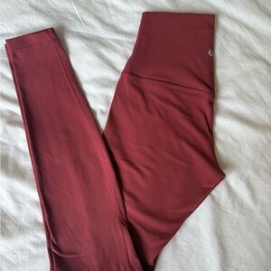 lululemon high waisted Align Pant 25inch size 4 - excellent condition - Chianti